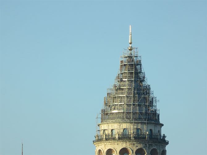 Galata Kulesi bir ay süresince ziyarete kapatıldı.